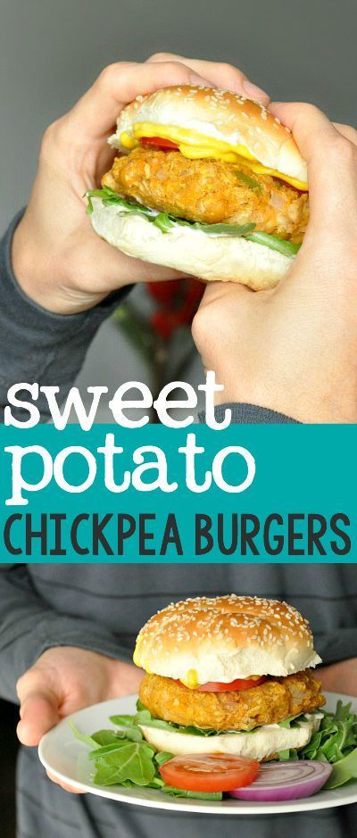 Sweet Potato Chickpea Burgers