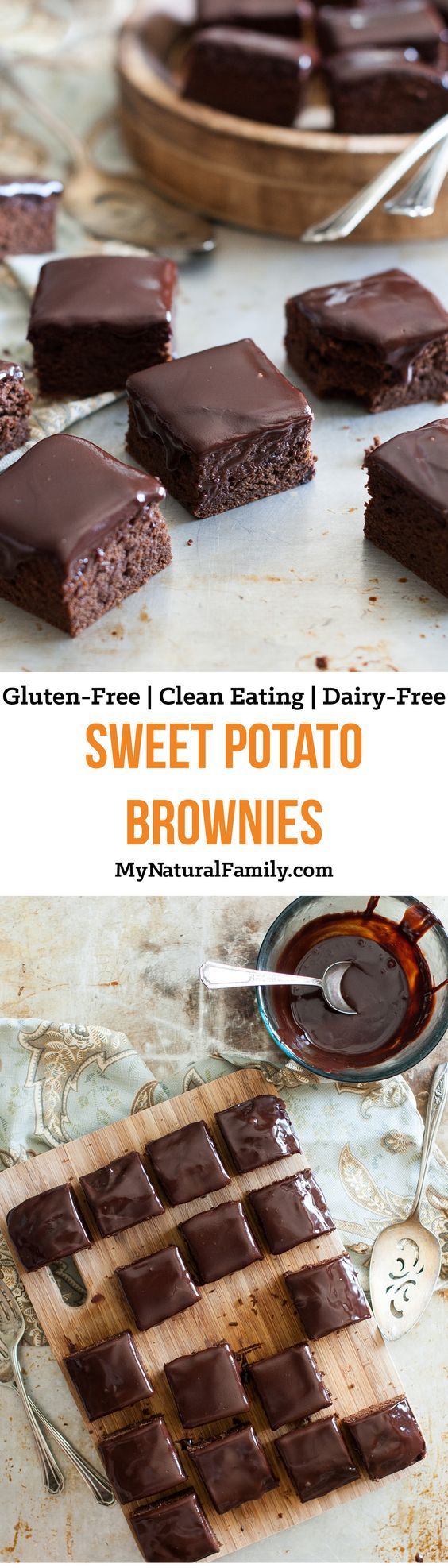 Sweet Potato Clean Eating Brownies