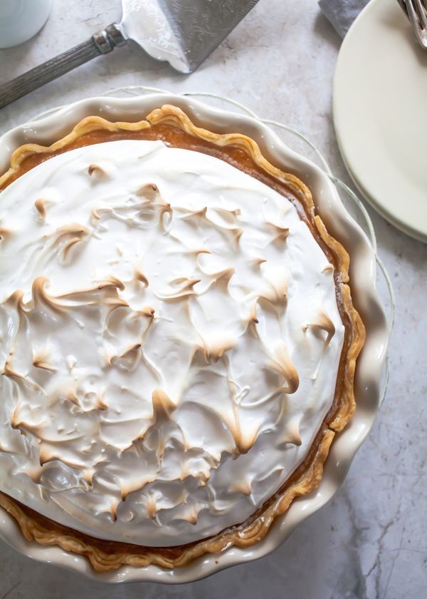 Sweet Potato Pie with Marshmallow Meringue