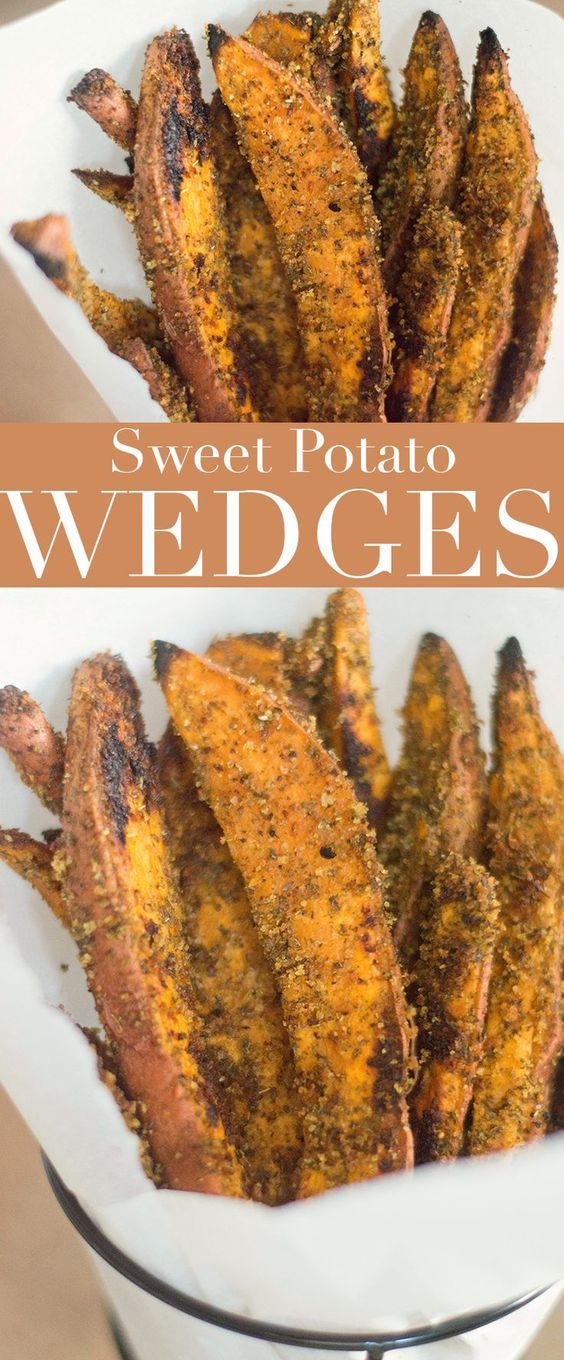 Sweet Potato Wedges (Baked Not Fried