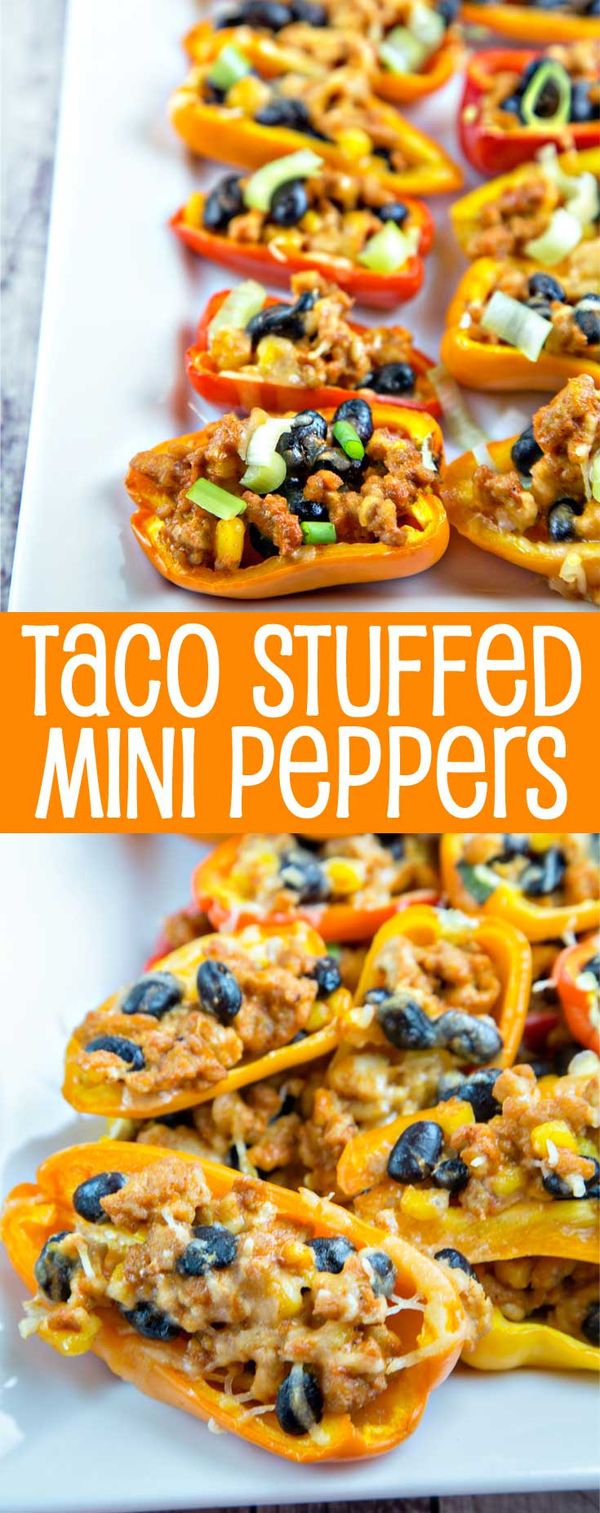 Taco Stuffed Mini Peppers