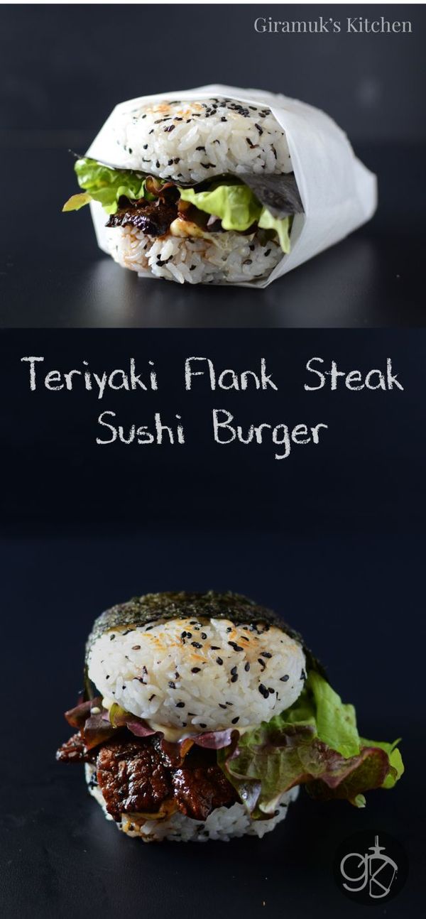 Teriyaki Steak Sushi Burger