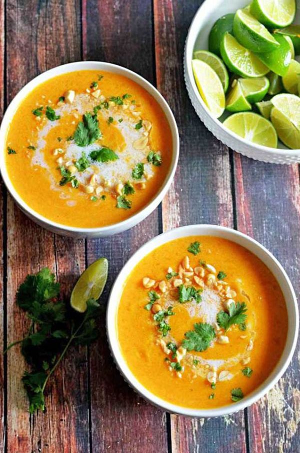 Thai Coconut Curry Butternut Squash Soup