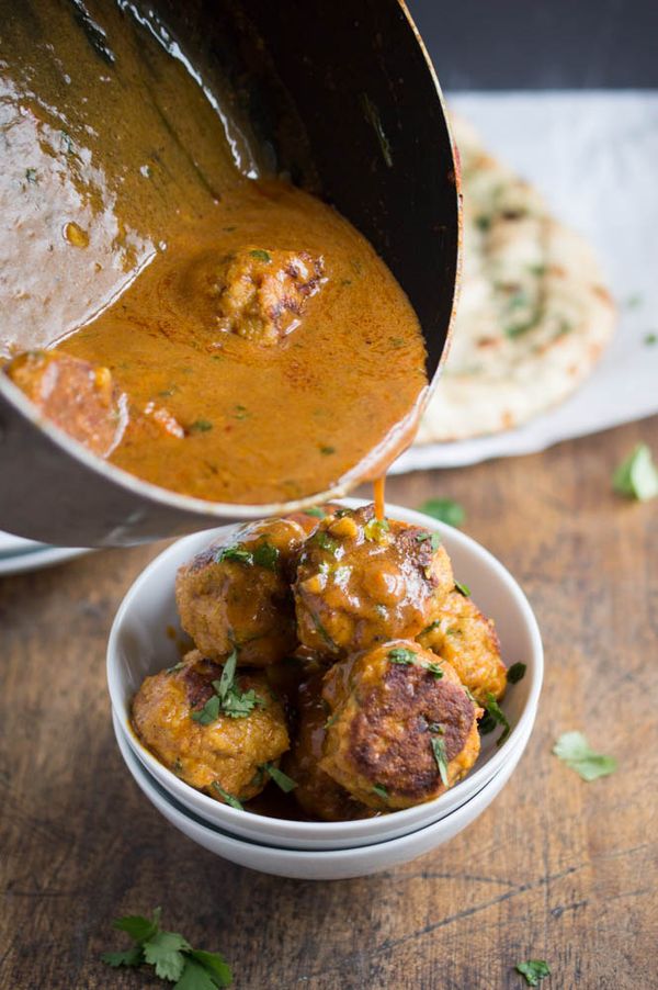 Thai Red Curry Chicken Meatballs