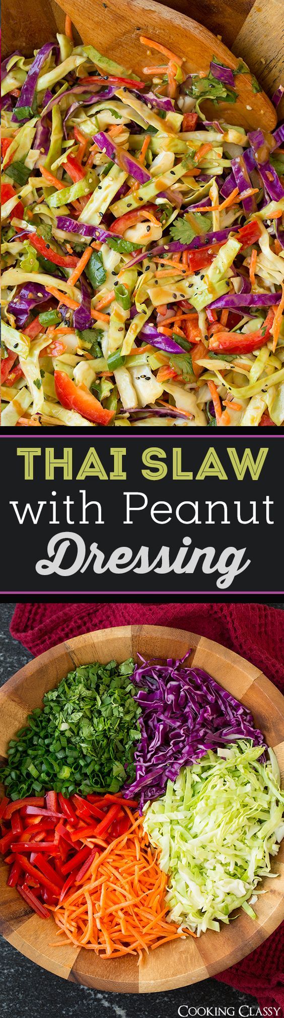 Thai Slaw with Peanut Dressing