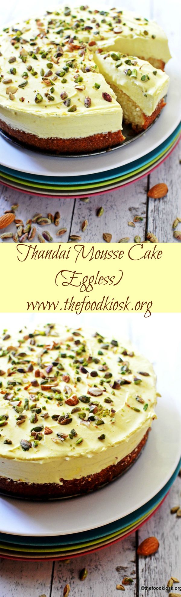 Thandai Mousse Cake (Eggless, how to make thandai mousse cake