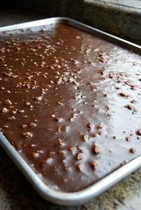 The Best Chocolate Sheet Cake. Ever