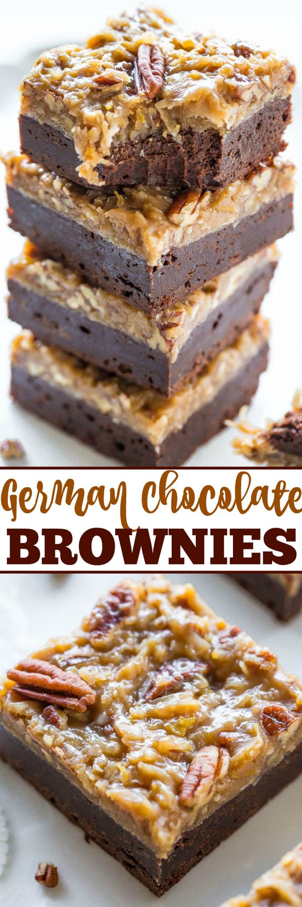 The Best German Chocolate Brownies