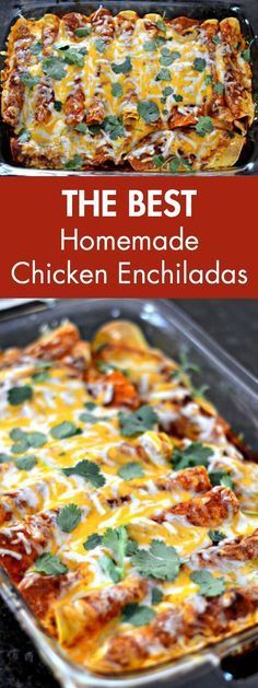 The Best Homemade Chicken Enchiladas