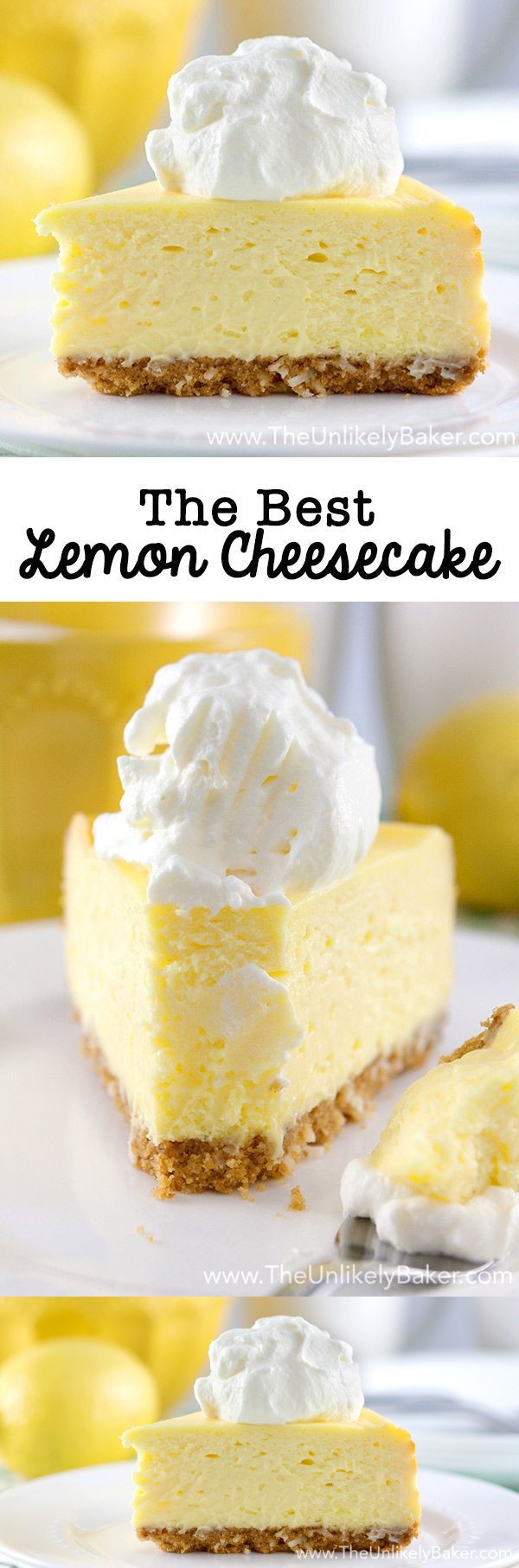 The Best Lemon Cheesecake. Ever