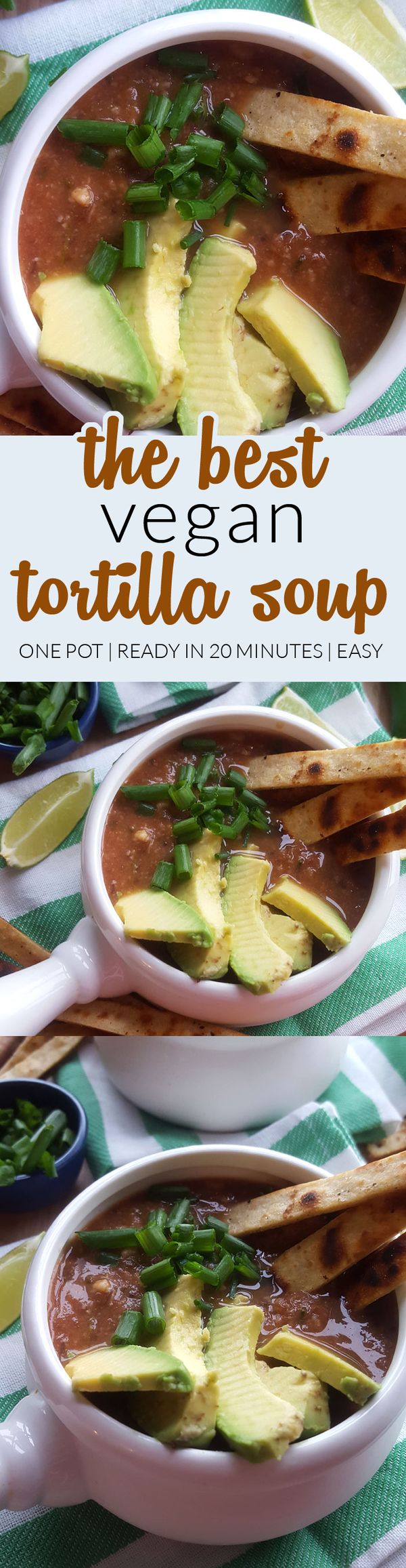 The Best Vegan Tortilla Soup