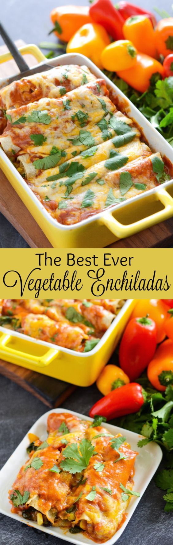 The Best Vegetable Enchiladas