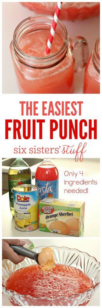 The Easiest Fruit Party Punch