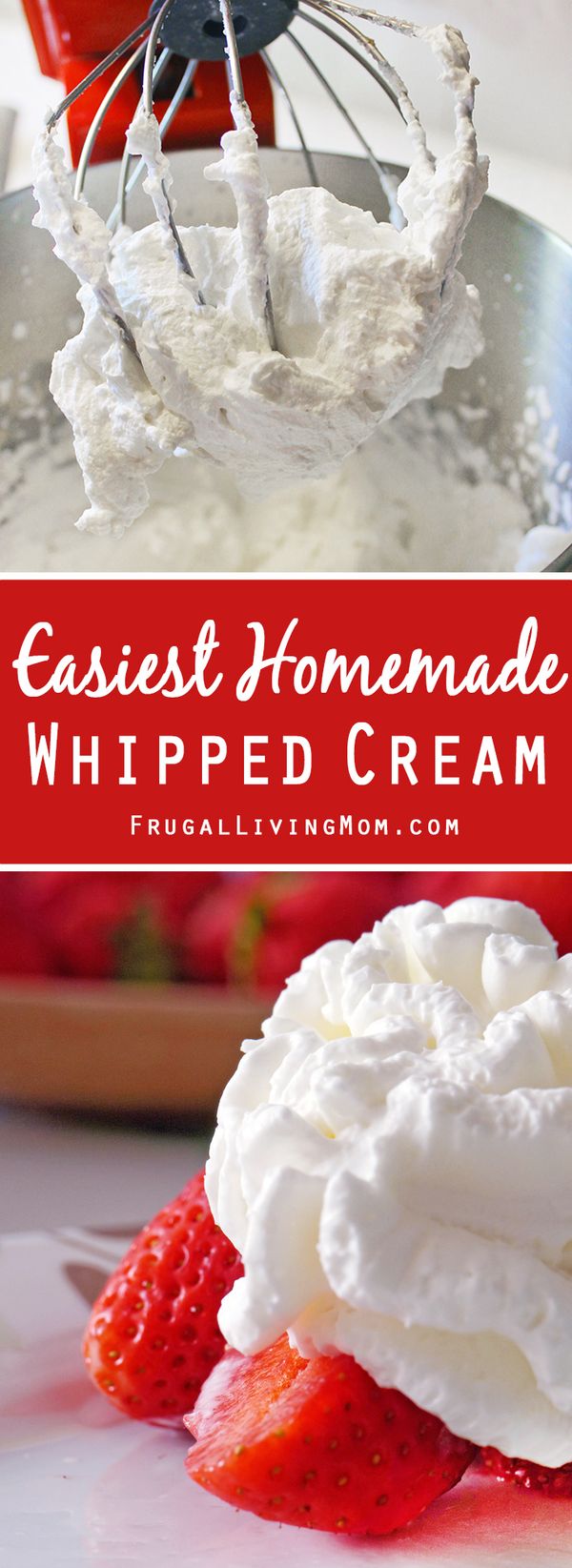 The Easiest Homemade Whipped Cream