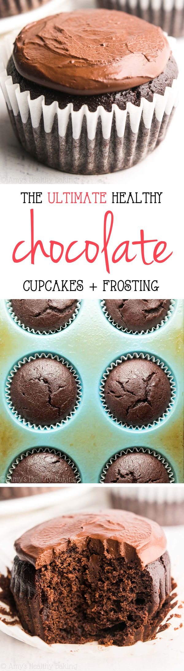 The Ultimate Healthy Dark Chocolate Cupcakes