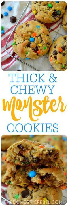 Thick & Chewy Monster Cookies