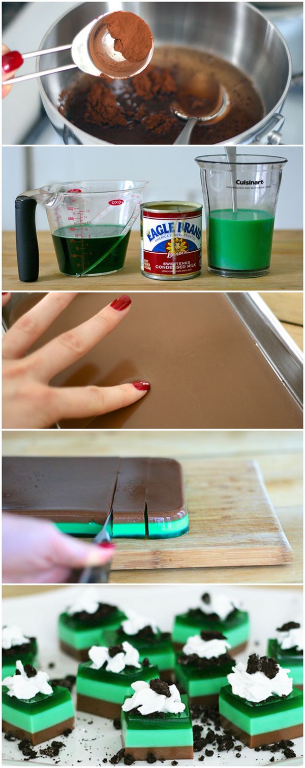 Thin Mint Jello Shots