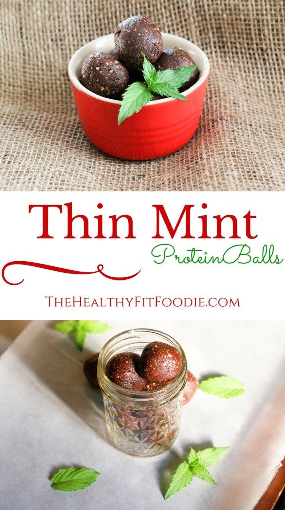 Thin Mint Protein Ball