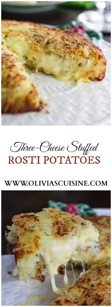 Three-Cheese Stuffed Rosti Potatoes