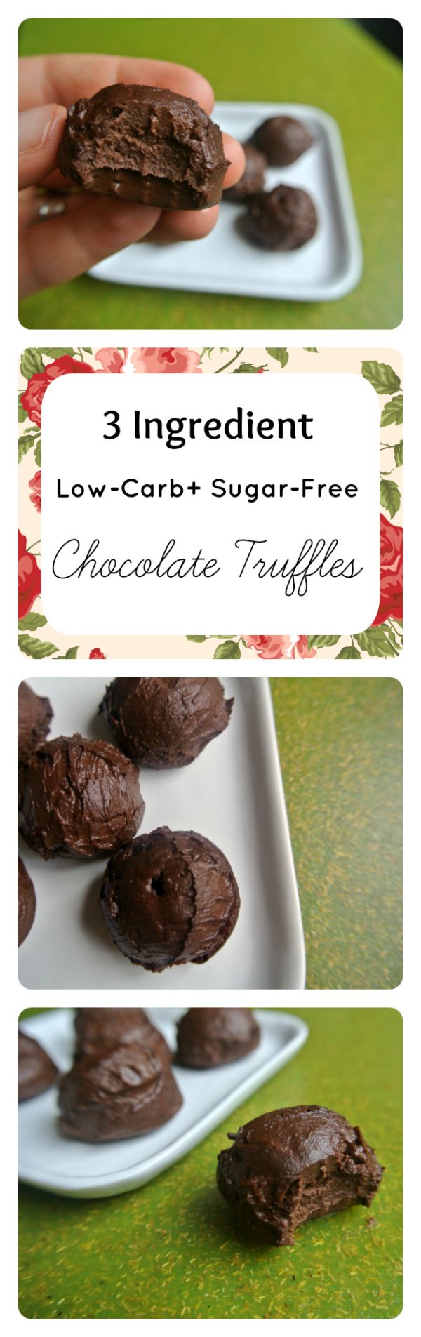 Three-Ingredient Low-Carb Chocolate Truffles