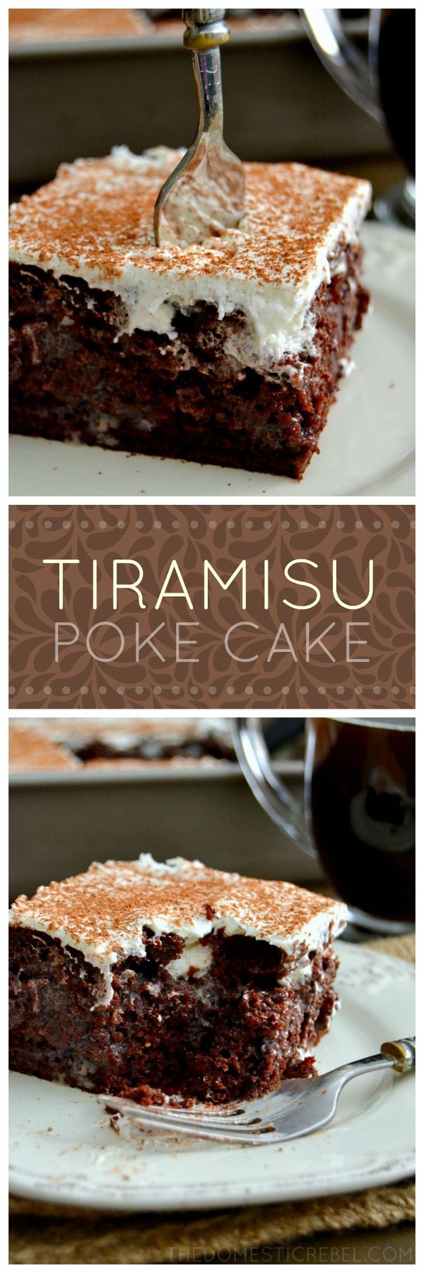 Tiramisu Poke Cake