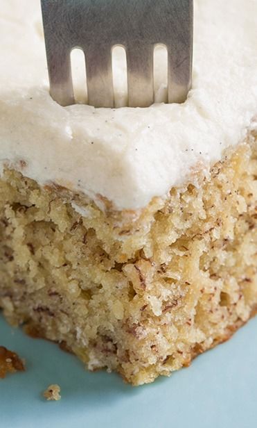 To Die For Banana Cake with Vanilla Bean Frosting