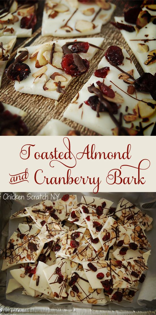 Toasted Almond & Cranberry Bark