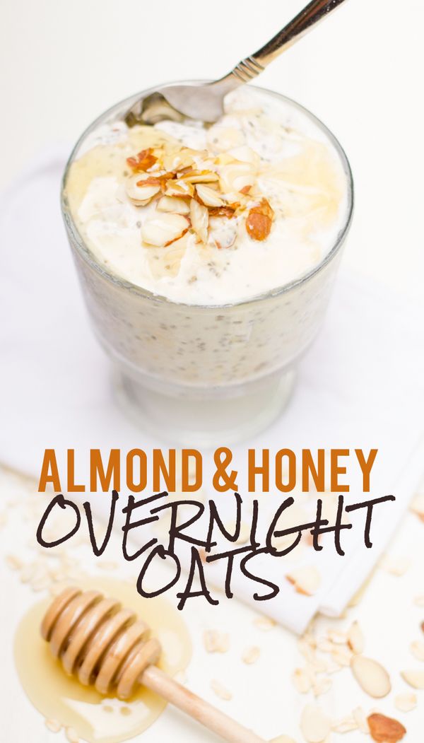 Toasted Almond and Honey Overnight Oats