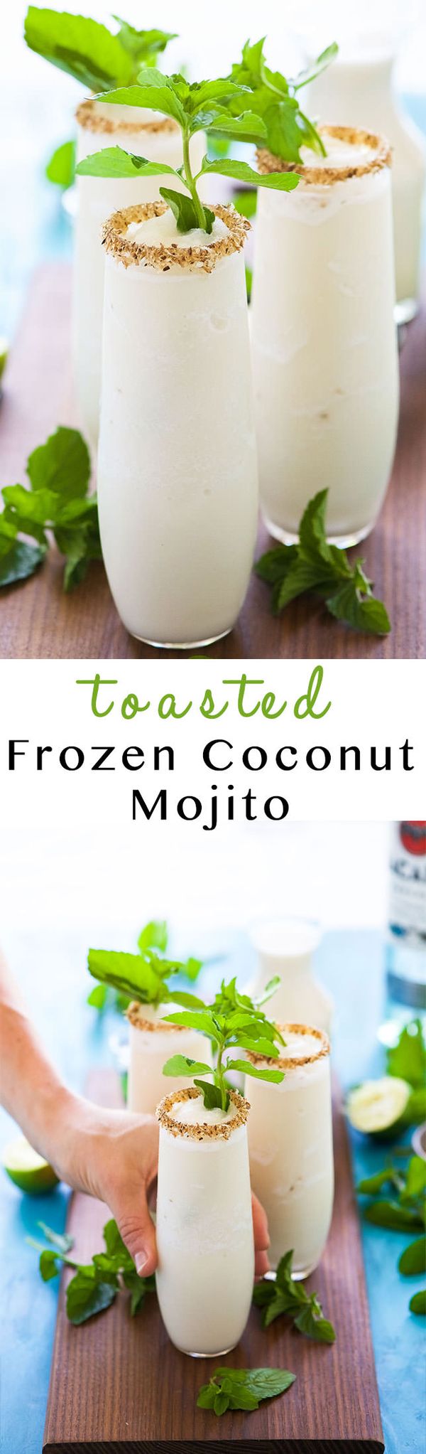 Toasted Frozen Coconut Mojito