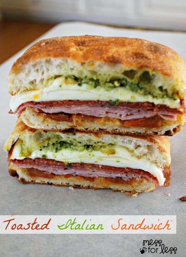 Toasted Italian Sandwich - Food Fun Friday