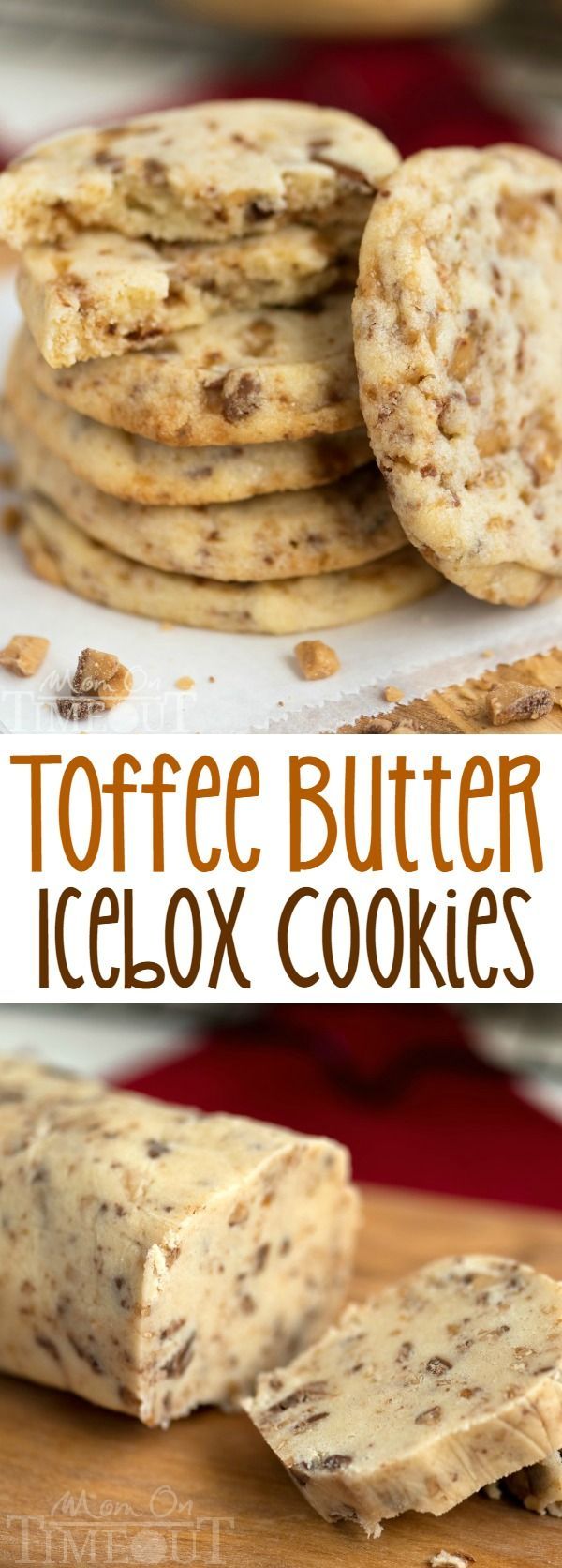 Toffee Butter Icebox Cookies