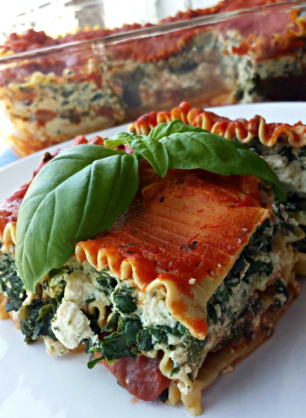 Tofu-Spinach Lasagne