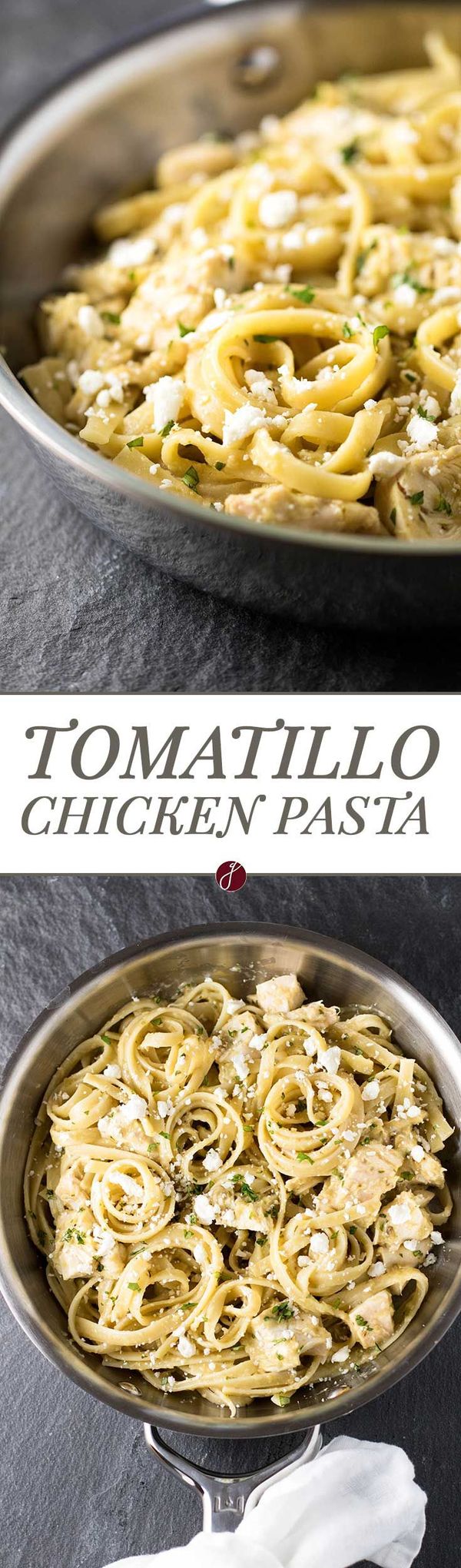 Tomatillo Chicken Pasta