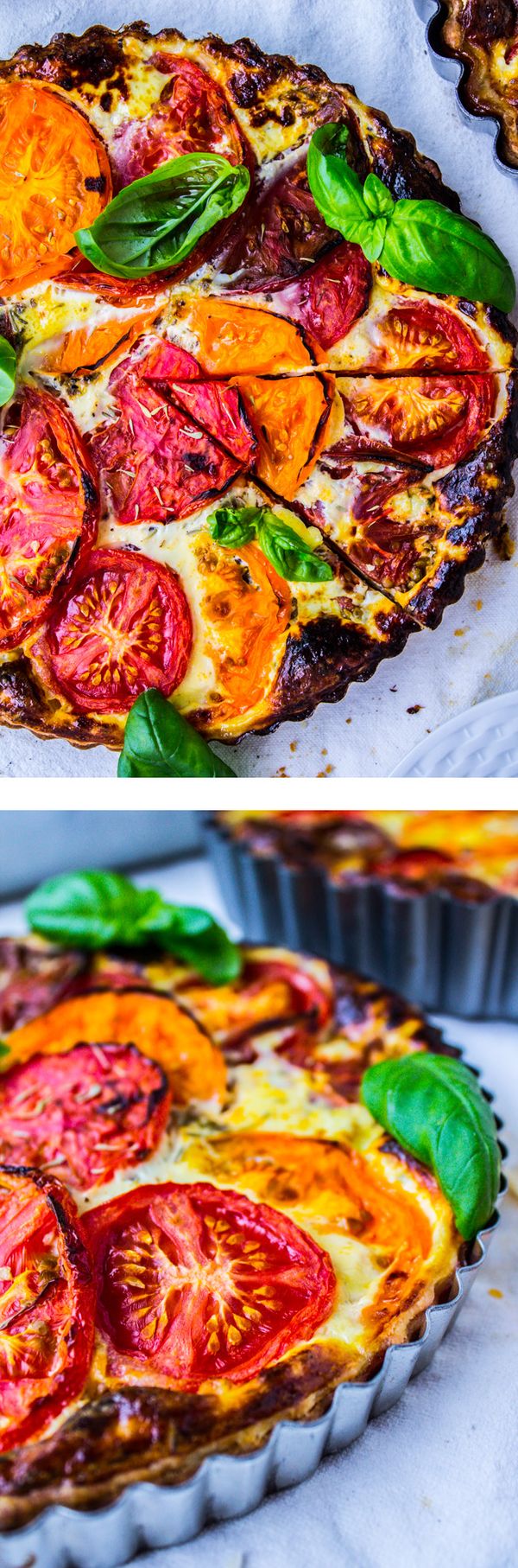 Tomato Tart with Blue Cheese