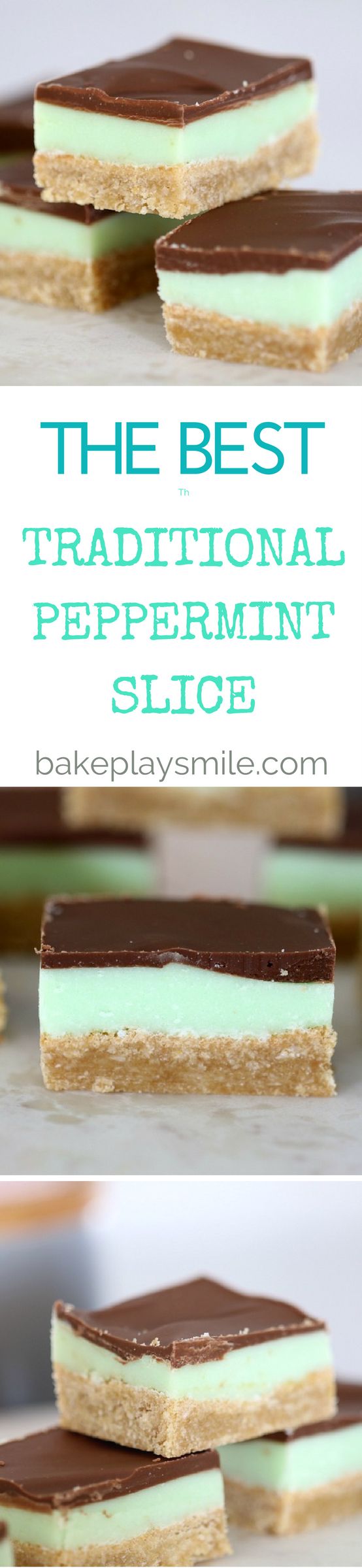 Traditional Peppermint Slice - Conventional Method