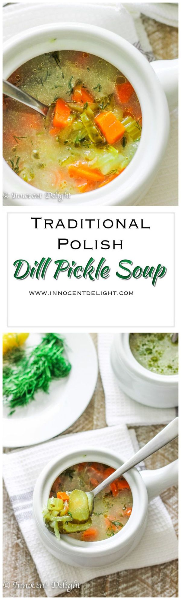 Traditional Polish Dill Pickle Soup