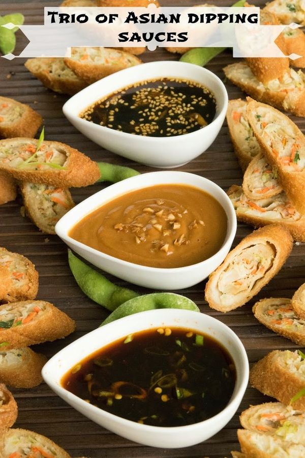 Trio of Asian dipping sauces