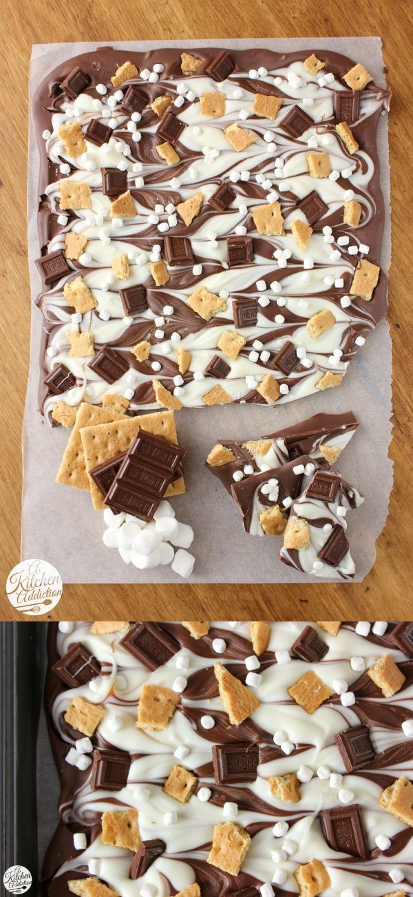 Triple Chocolate S'mores Bark