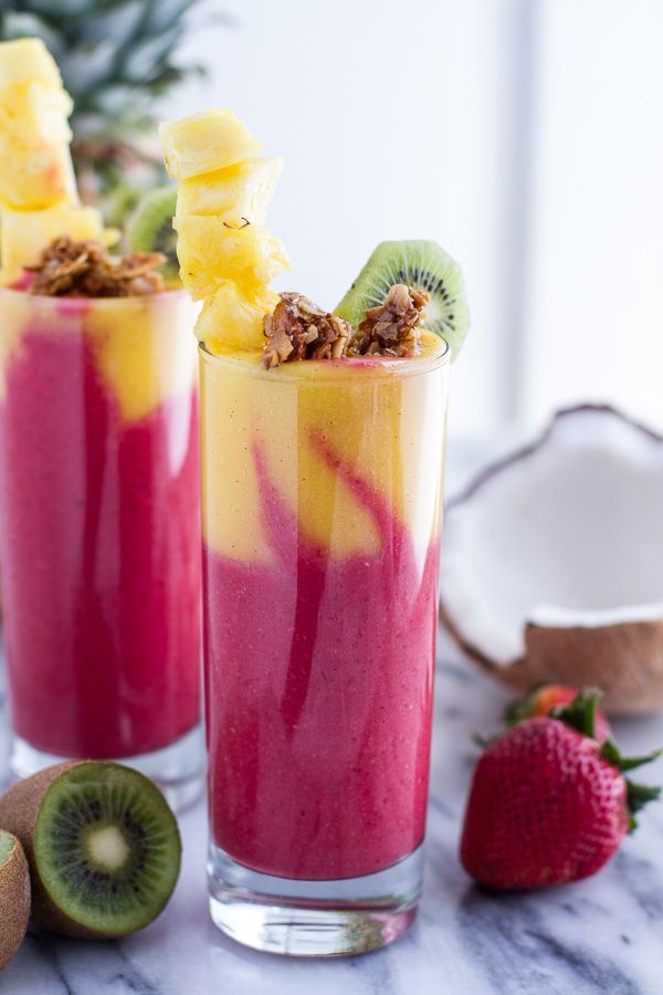 Tropical Fruit Breakfast Smoothie