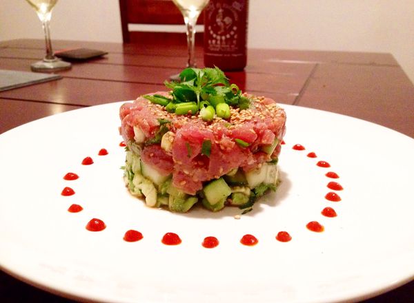 Tuna Tartare in sesame ginger sauce