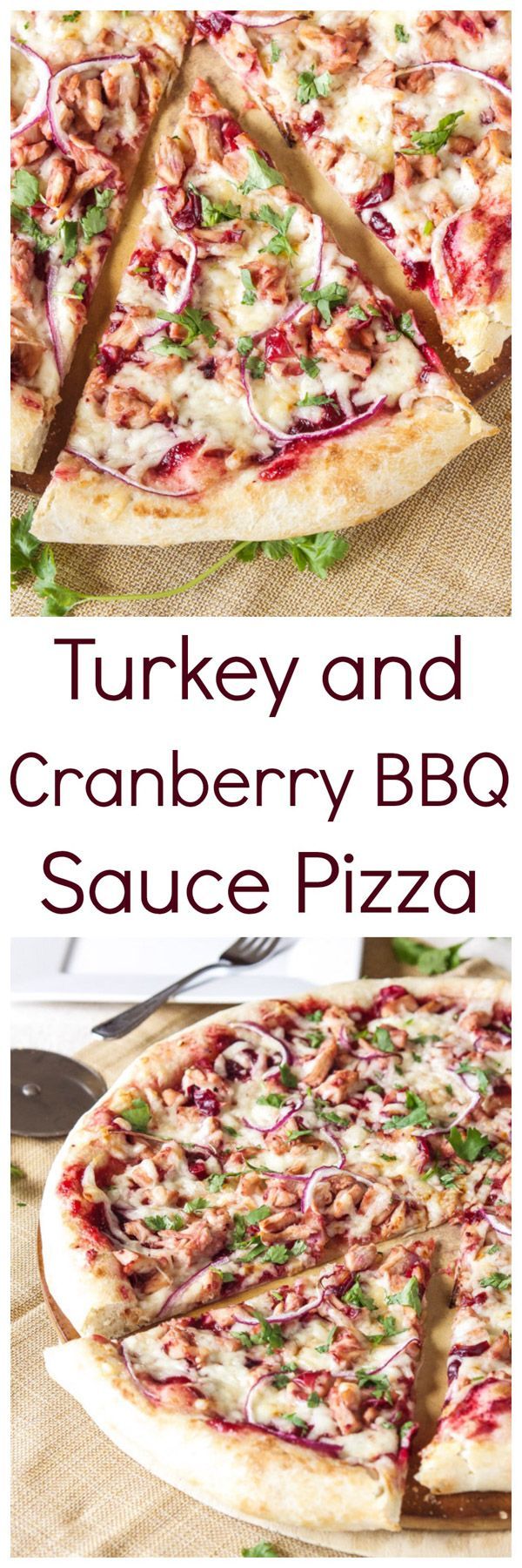 Turkey and Cranberry BBQ Sauce Pizza