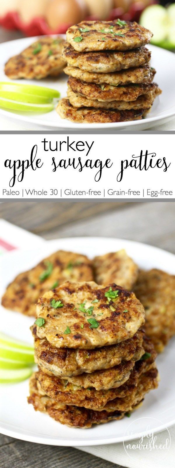 Turkey Apple Sausage Patties