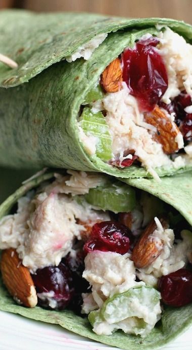 Turkey Cranberry Almond Wrap