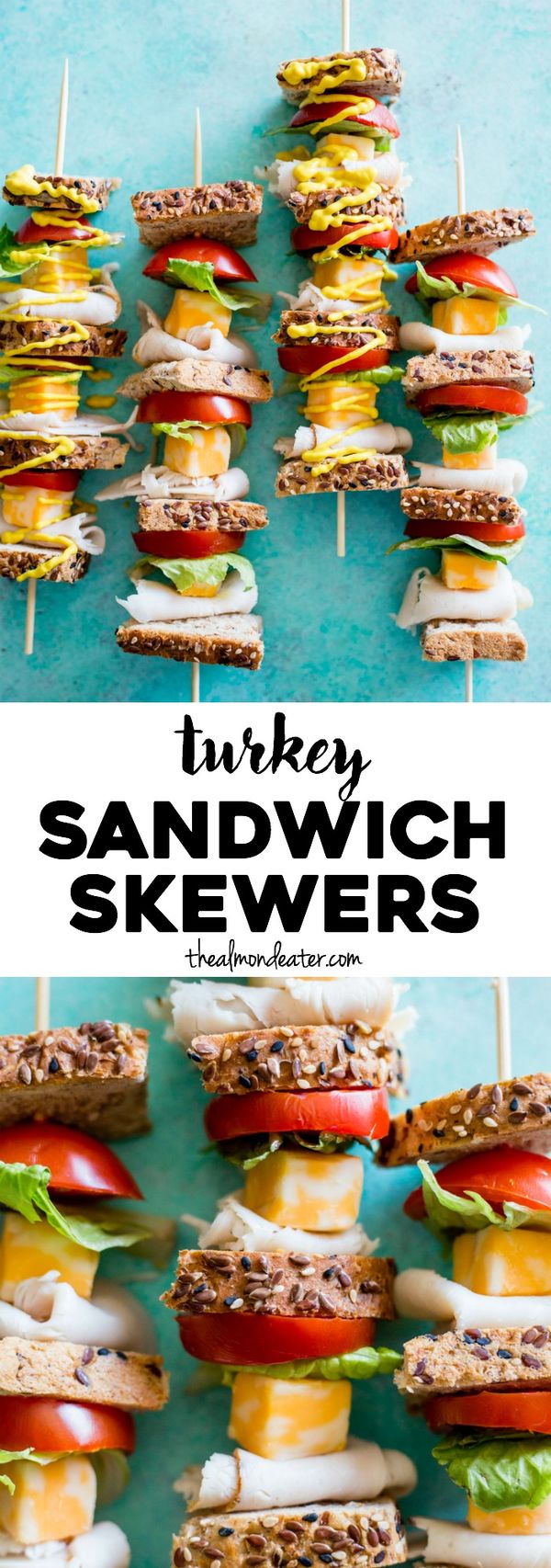 Turkey Sandwich Skewers