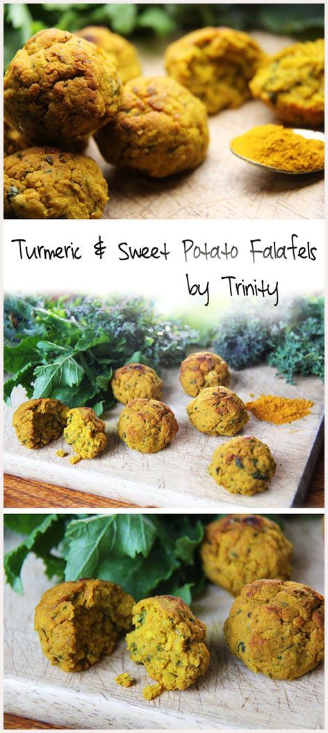 Turmeric & Sweet Potato Falafel Bakes - vegan, gluten-free