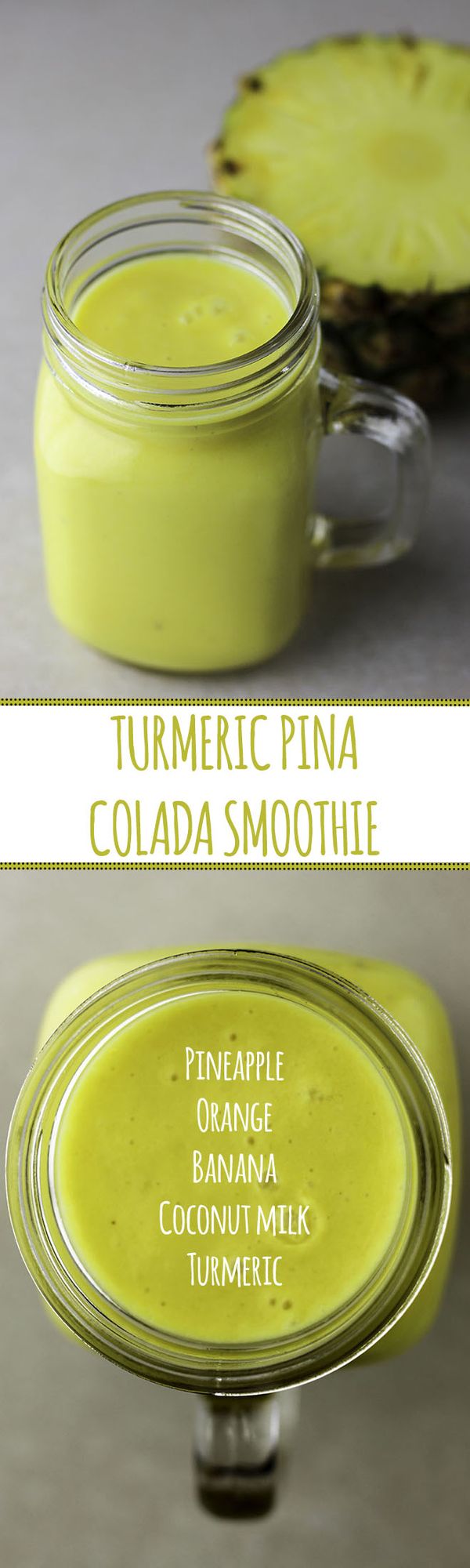 Turmeric pina colada smoothie