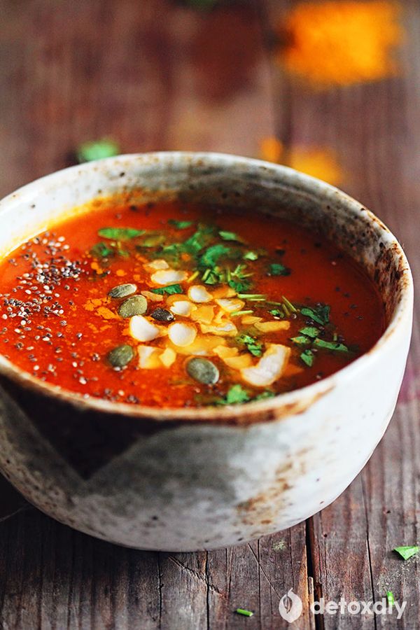 Turmeric Tomato Detox Soup