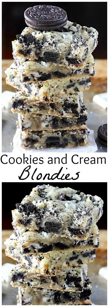 Ultimate Cookies and Cream Blondies