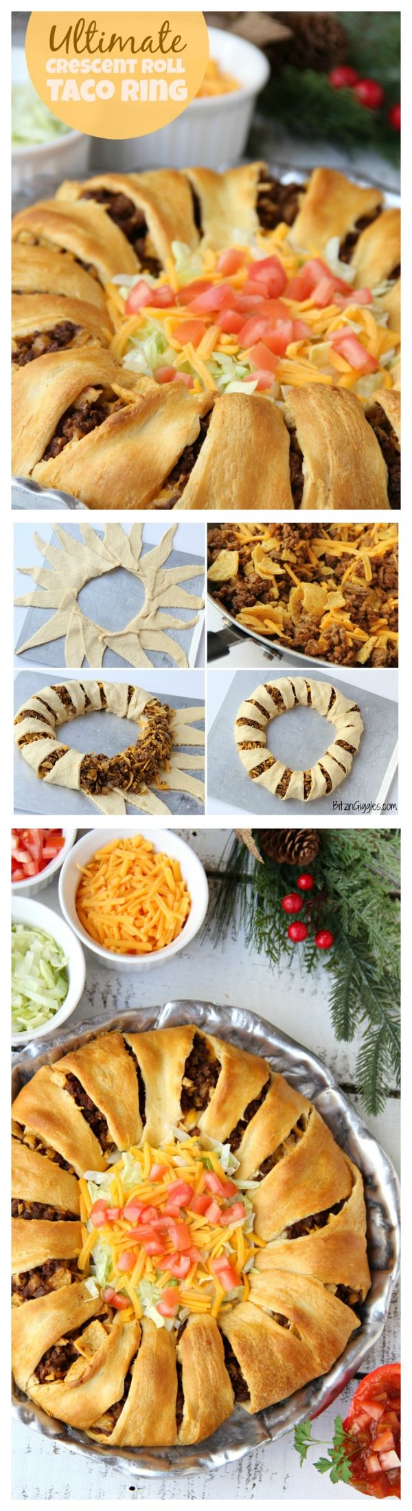 Ultimate Crescent Roll Taco Ring