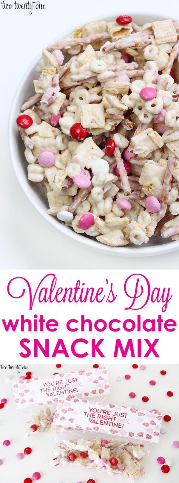 Valentine’s Day Snack Mix + Free Printable